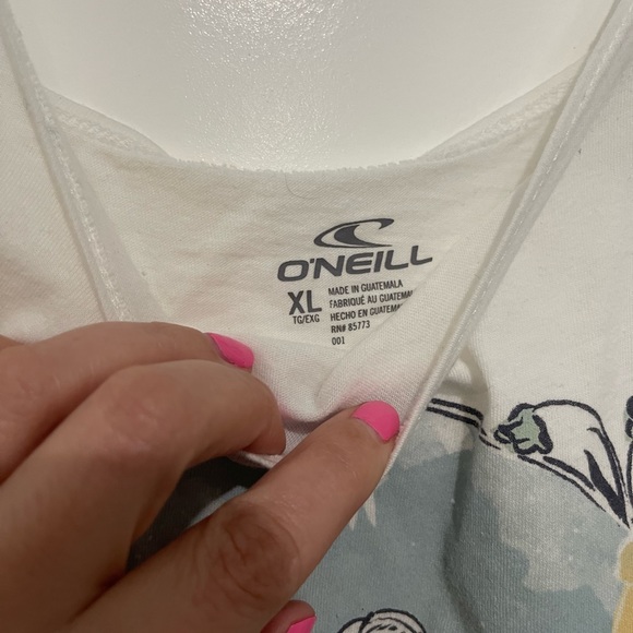 O’Neill mermaid white tank top XL - Picture 4 of 5